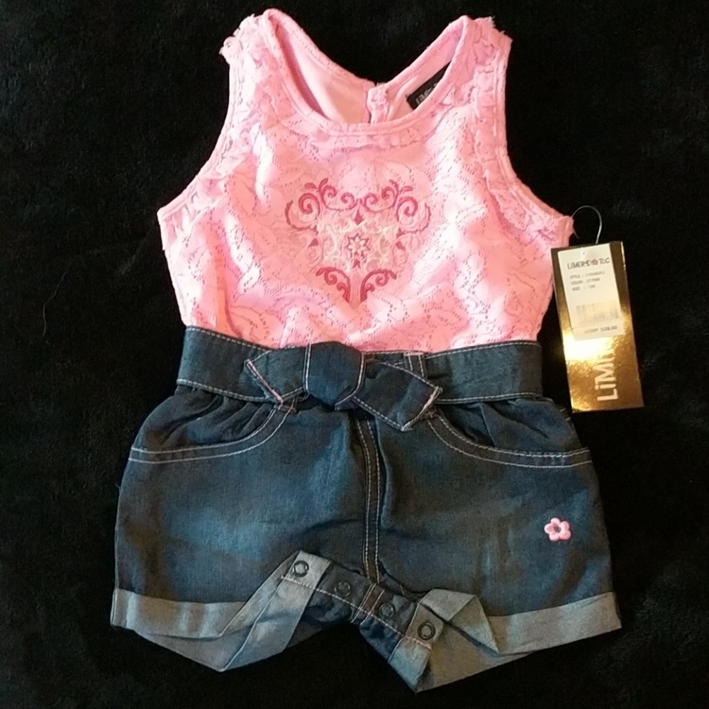 Sweet baby girl Limited Too romper